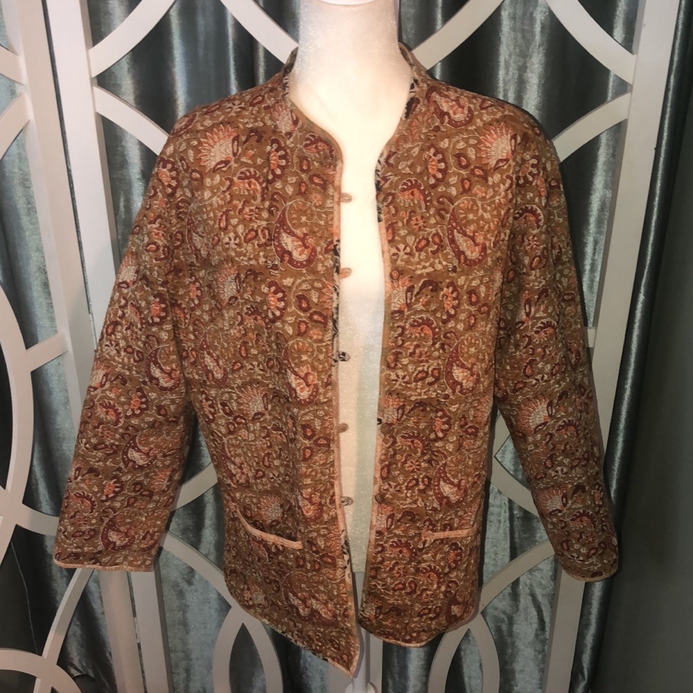 Reversible Cottagecore Quilted Lightweight Jacket - image 8